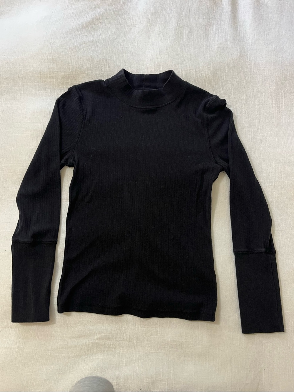Black Long-Sleeve Top